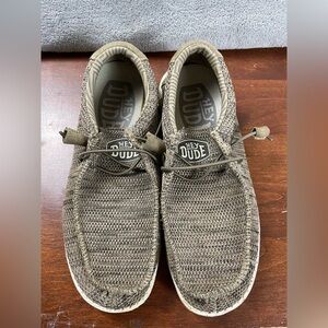 Hey Dude Wally Sox Brown US Men's 8 Women's 10 Good Condition Used Lightweight